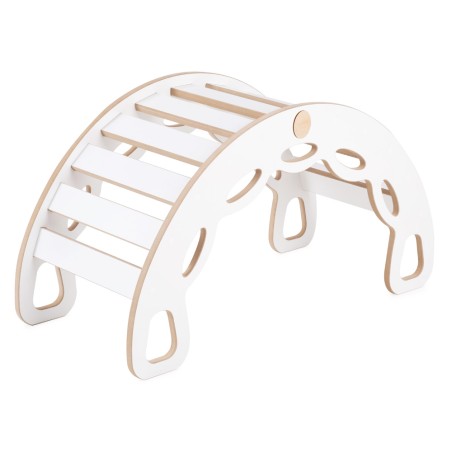 Small Rocker 4-in-1 kiik + ronimissein/liumägi + padi (samethall), valge