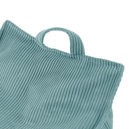 Puffy Square tugitool kott-tool, 77x67x50, sinine, premium velvet