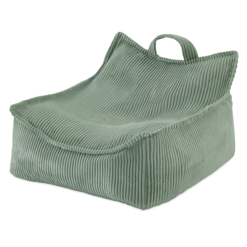 Puffy Square tugitool kott-tool, 77x67x50, roheline, velvet