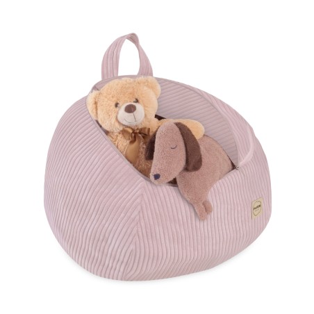 Hoiukott mänguasjade jaoks, laste tumba, roosa, premium velvet, mini