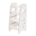 Laste köögiabiline, abitool, Kitchen Helper, 3 taset, valge, pilv, puidust