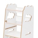 Laste köögiabiline, abitool, Kitchen Helper, 3 taset, valge, pilv, puidust