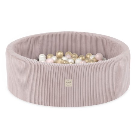 Pallipallimeri , heleroosa, ümmargune, velvet, 90x30, 200 palli: pärl, heleroosa, kuld