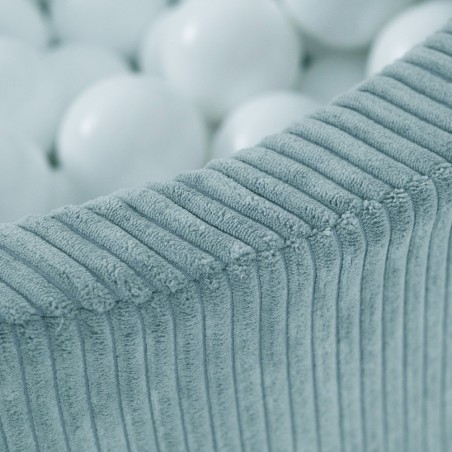 Pallipallimeri , sinine, ümmargune, premium velvet, 90x30, 200 palli: pärl, pärlmünt, hõbe