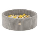 Pallipallimeri , beež, ümmargune, velvet, 90x30, 200 palli: pärl, kollane, kuld