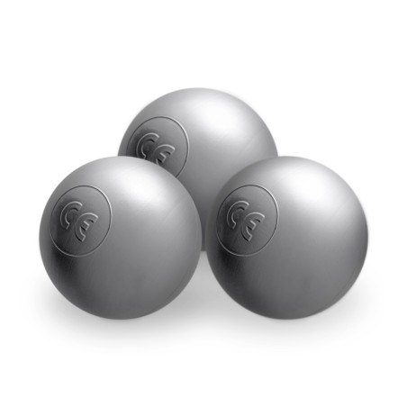 Dry pool balls, 6 cm, set of 200 pcs: silver