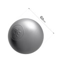 Dry pool balls, 6 cm, set of 200 pcs: silver