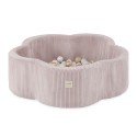 Flower Pallimeri , 95x30, heleroosa, premium velvet 200 palli: pärl, kuld, heleroosa