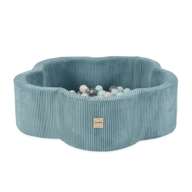 Lill pallimeri , 95x30, sinine, premium velvet, 200 palli: pärl, pärlmünt, hõbe