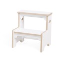 Taburet, laste astmelaud, Kitchen Helper - valge, Puidust Play