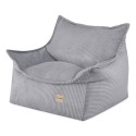 Roya laste tugitool, hall, premium velvet