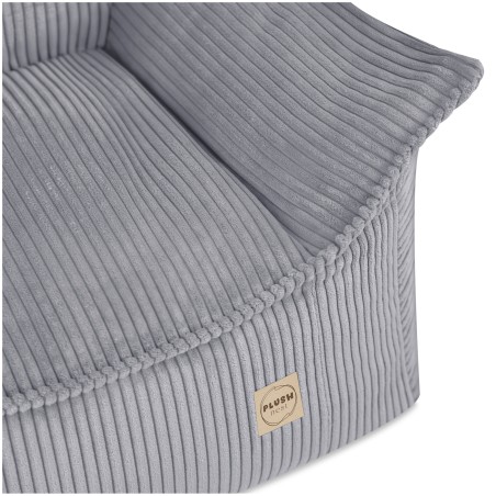 Roya laste tugitool, hall, premium velvet