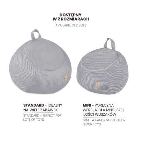 Hoiukott mänguasjadele lastepuhv, roheline, premium velvet, mini