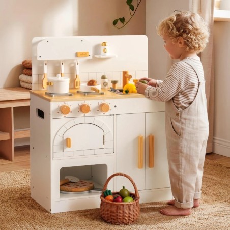 Puidust Laste Mänguköök Pizzaahjuga