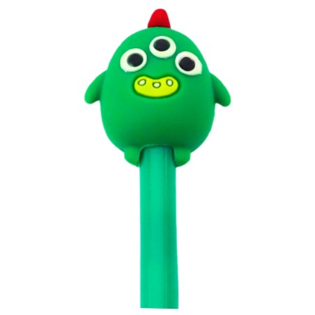 Green Creature roheline geelpliiats, sinine tint, 17 cm