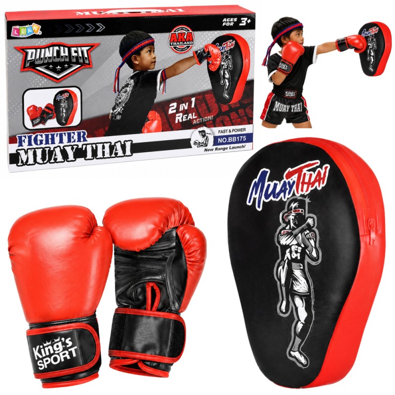 Muay Thai 2-in-1 poksikomplekt lastele