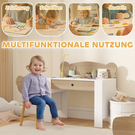 Karukujuline laste kirjutuslaua ja tooli komplekt