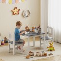3-osaline laste laud 2 tooliga – 56 × 52 × 48 cm