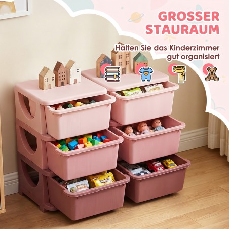 Roosa laste hoiukast kuue sahtliga