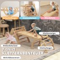 Kokkupandav laste 7-ühes ronimisraam liumäe ja ronimisseinaga