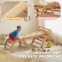 Kokkupandav laste 7-ühes ronimisraam liumäe ja ronimisseinaga
