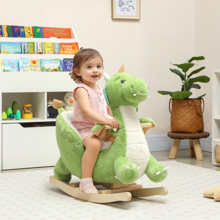 Roheline helidega kiikdinosaurus