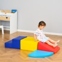 Mitmevärviline pehmete vahtplokkide komplekt lastele, 4 tk