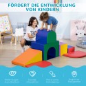 Mitmevärviline pehmete ehitusplokkide komplekt lastele