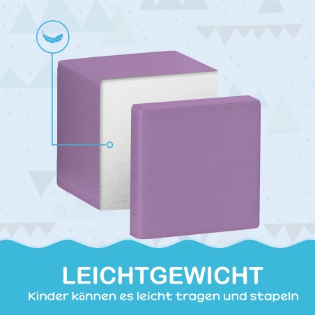 Pehmete vahtkuubikute komplekt, 12 tk