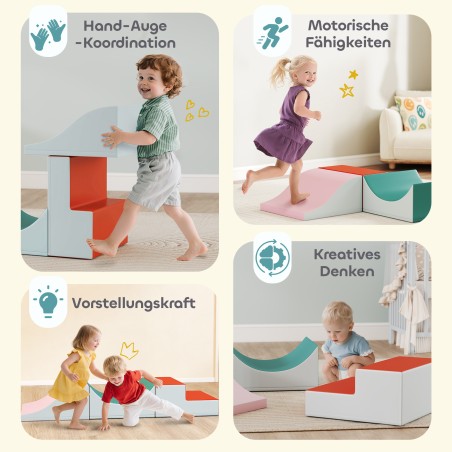 Helehall 3-osaline väikelaste ronimis- ja roomamiskomplekt