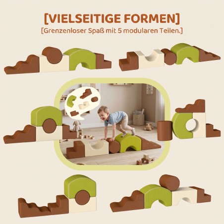 5-osaline pehmete vahtklotside komplekt lastele