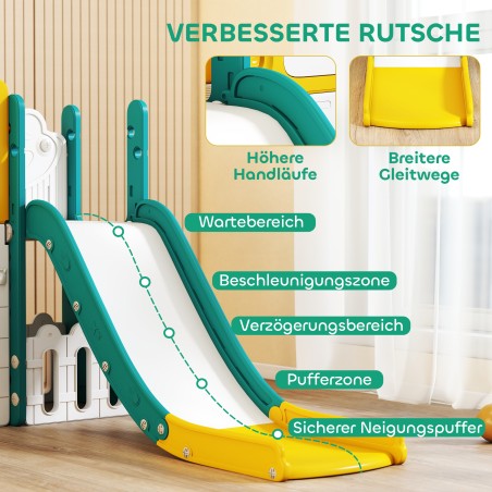 9-ühes väikelaste liumäe- ja kiigekomplekt