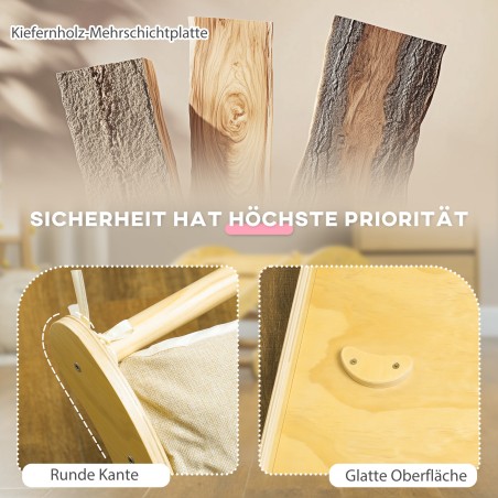 Laste puidust ronimiskomplekt 4-ühes liugkaldteega