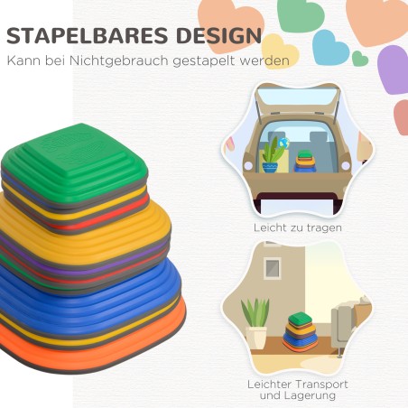 Laste tasakaalukivide komplekt, 11-osaline