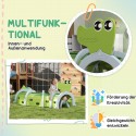 Roheline krokodillikujuline mängutunnel lastele