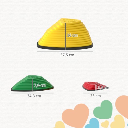 6-osaline virnastatavate tasakaalukivide komplekt