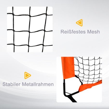 Oranž jalgpalliväravate komplekt kandekotiga