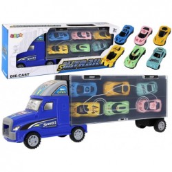 Auto Tir Trailer + 6 autot Haagis kohvri kujul