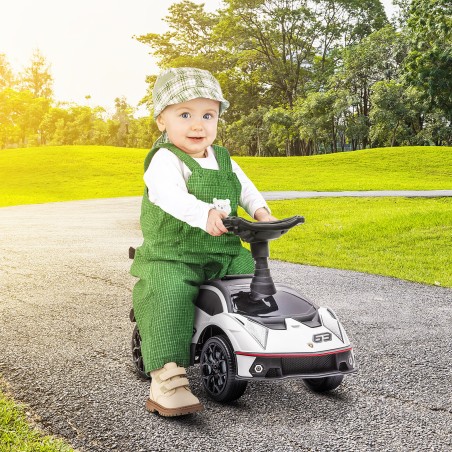 Laste sõiduauto heliefektide ja kaldumiskaitsega