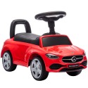 Punane laste pealesõiduauto helisignaali ja panipaigaga