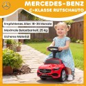 Punane laste pealesõiduauto helisignaali ja panipaigaga