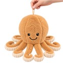 Beež pehme kaheksajalg elastsete kombitsatega, 50 cm