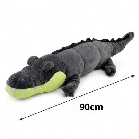 Hall pehme krokodillikaisukas 90 cm