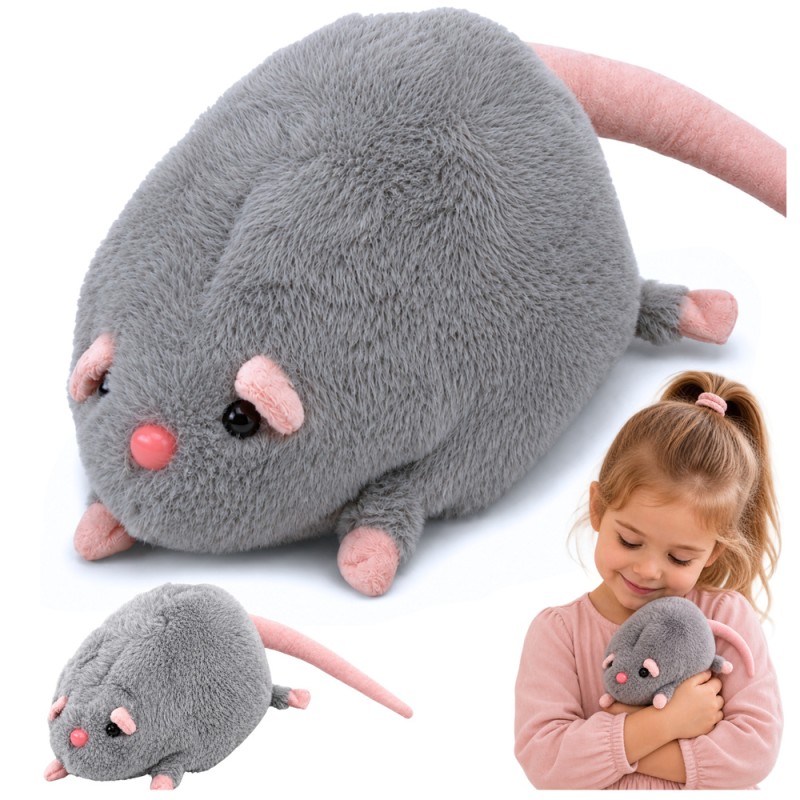 Hall pika sabaga pehme mängurott, 40 cm