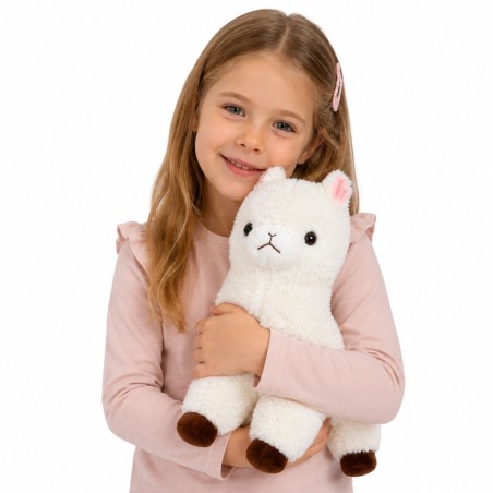 Valge pehme alpaka kaisuloom 38 cm