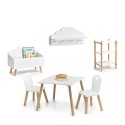 Laste laua ja toolide komplekt "Scandi", 3-osaline, MDF/mänd