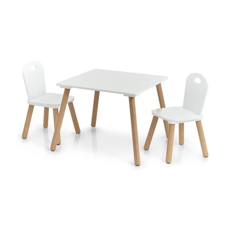 Laste laua ja toolide komplekt "Scandi", 3-osaline, MDF/mänd