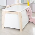 Laste- mänguasjakast täispuidust, kahevärviline