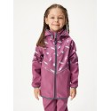 Laste softshell jope fliisvoodriga Slim, plum-bonbons