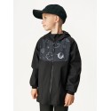 Laste softshell jope fliisvoodriga Basic, must/planeedid